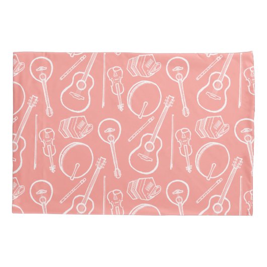 Irish Music Instruments Single Kussensloop Standar (Achterkant)