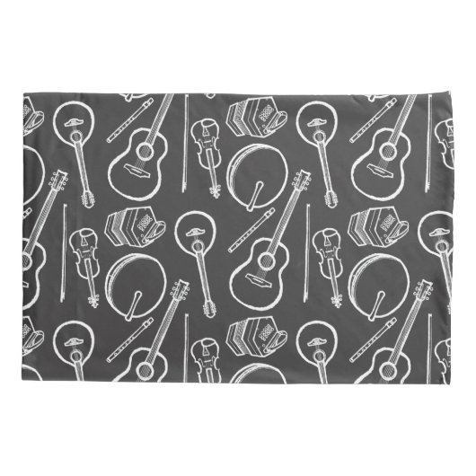 Irish Music Instruments Single Kussensloop Standar (Achterkant)