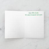 Irish Music wenskaart Kaart (Binnen)