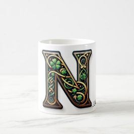 Irish N Monogram Coffee Mug Koffiemok