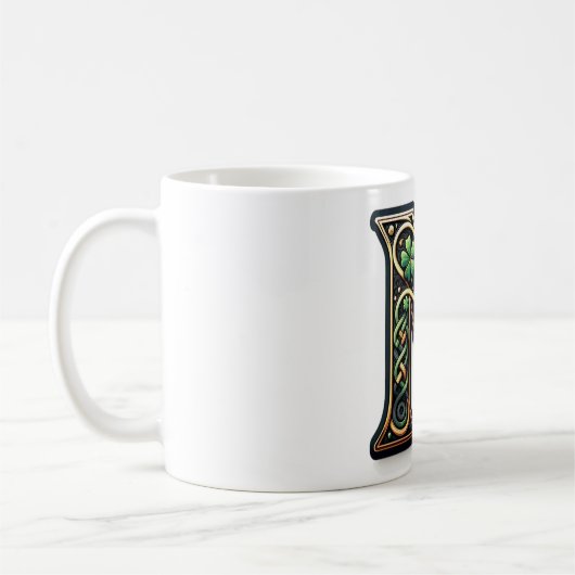 Irish N Monogram Coffee Mug Koffiemok (Links)