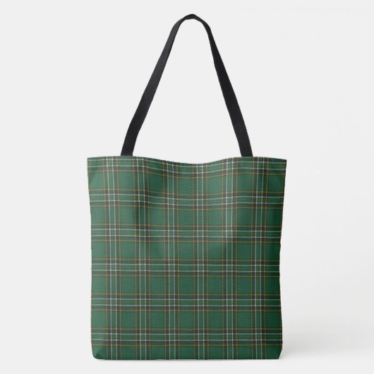 Irish National Clan Tartan Canvas tas (Achterkant)