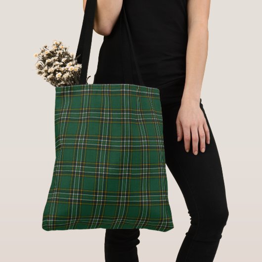 Irish National Clan Tartan Canvas tas (Dichtbij)
