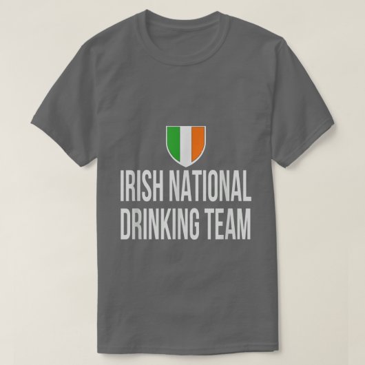 Irish National Drinking Team National Pride Beer  T-shirt (Design voorkant)