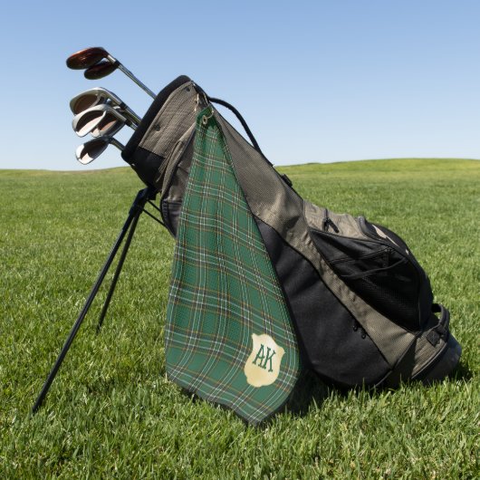 Irish National Original Irish Tartan Golfhanddoek (Groen)