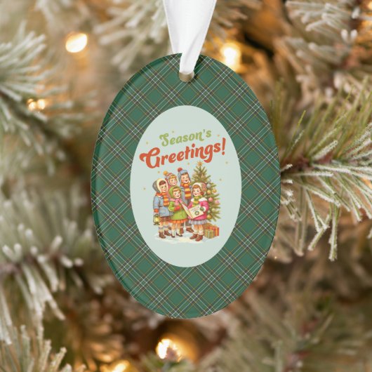 Irish National Original Tartan Christmas Ornament (Boom)