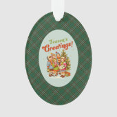 Irish National Original Tartan Christmas Ornament (voorkant)