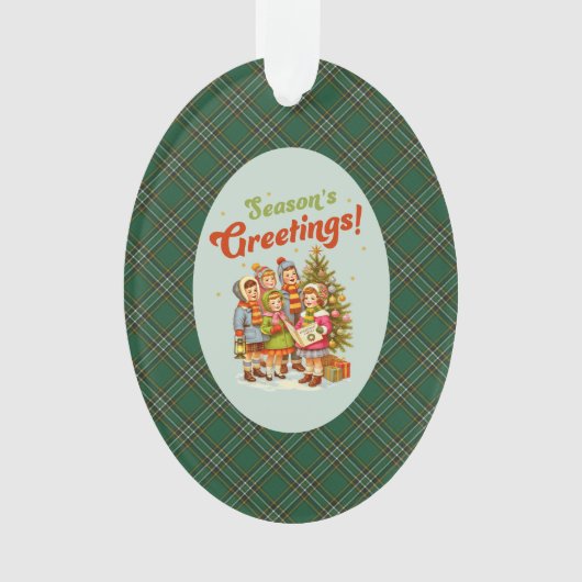 Irish National Original Tartan Christmas Ornament (voorkant)