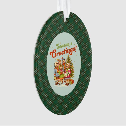 Irish National Original Tartan Christmas Ornament (voorkant)