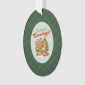 Irish National Original Tartan Christmas Ornament (voorkant)