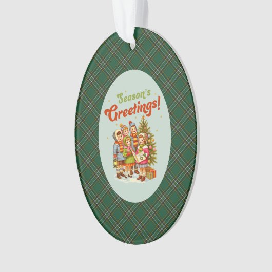 Irish National Original Tartan Christmas Ornament (voorkant)
