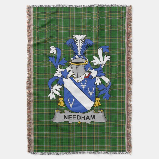 Irish Needham of O_Nee wapenschild van de familie  Deken (Voorkant Verticaal)