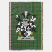 Irish Nelson of Nealson wapenschild familie Crest Deken (Voorkant Verticaal)