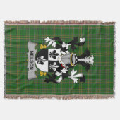 Irish Nelson of Nealson wapenschild familie Crest Deken (Voorkant)