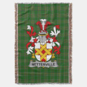 Irish Netterville of Netterfield Coat of Arms Farm Deken (Voorkant Verticaal)