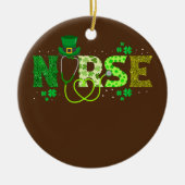 Irish Neurse Stethoscoop St Patricks Day Keramisch Ornament (Voorkant)