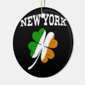 Irish New York St Patrick's Day  Shamrock Keramisch Ornament (Links)