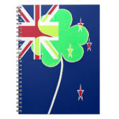 Irish New Zealand Flag Shamrock Clover St. Patrick Notitieboek (Voorkant)