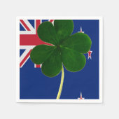 Irish New Zealand Flag Shamrock Clover St. Patrick Servet (Voorkant)