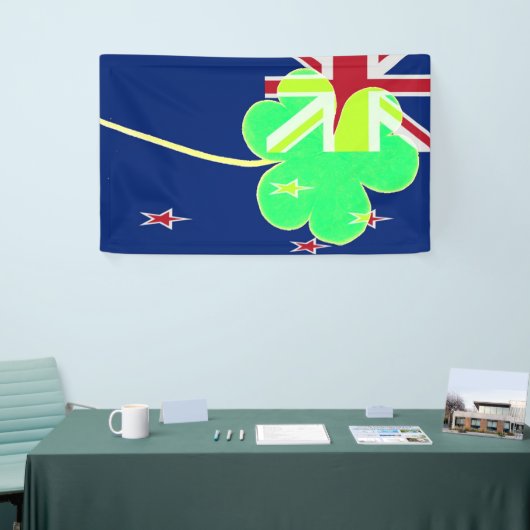 Irish New Zealand Flag Shamrock Clover St. Patrick Spandoek (Beurs)
