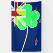 Irish New Zealand Flag Shamrock Clover St. Patrick Spandoek (Verticaal)
