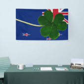 Irish New Zealand Flag Shamrock Clover St. Patrick Spandoek (Beurs)