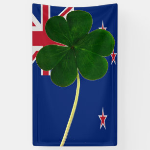 Irish New Zealand Flag Shamrock Clover St. Patrick Spandoek