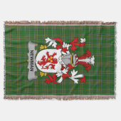 Irish Newman Coat of Arms Family Crest Ireland Deken (Voorkant)