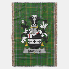 Irish Newsom of Newsam Wapen van de familie Crest Deken