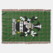 Irish Newsom of Newsam Wapen van de familie Crest Deken (Voorkant)