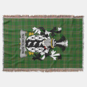 Irish Nicholson Coat of Arms Family Crest Ireland Deken (Voorkant)