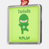 Irish Ninja Metalen Ornament (Links)
