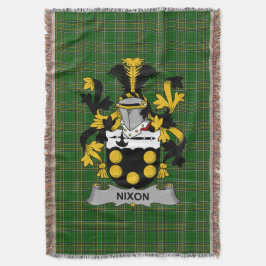 Irish Nixon Coat of Arms Family Crest Ireland Deken