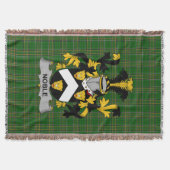 Irish Noble Coat of Arms Family Crest Ireland Deken (Voorkant)