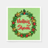 Irish Nollaig Shona Merry Kerstcocktail Servet (Voorkant)