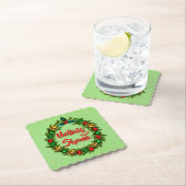 Irish Nollaig Shona Merry Kerstmis Kartonnen Onderzetters (Insitu)