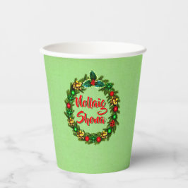 Irish Nollaig Shona Merry Kerstmis Papieren Bekers