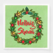 Irish Nollaig Shona Merry Kerstmis Servet (Voorkant)