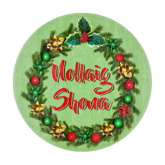 Irish Nollaig Shona Merry Kerstmis Snijplank (Voorkant)