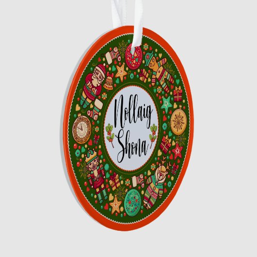 Irish Nollaig Shona Ornament (voorkant)