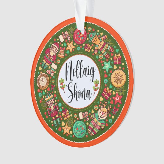 Irish Nollaig Shona Ornament (voorkant)