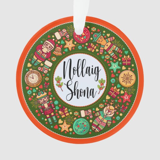 Irish Nollaig Shona Ornament (voorkant)