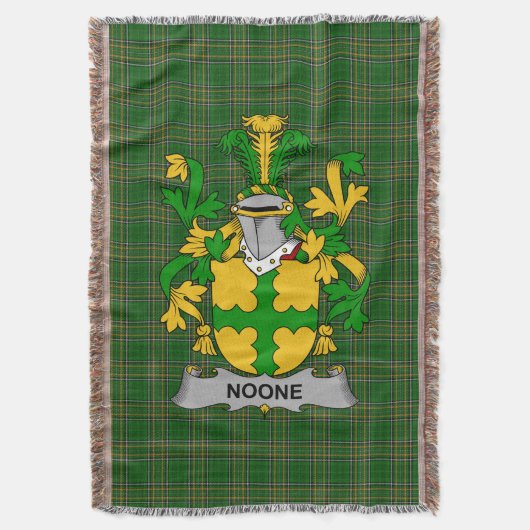 Irish Noone of O_Noone wapenschild van de familie  Deken (Voorkant Verticaal)