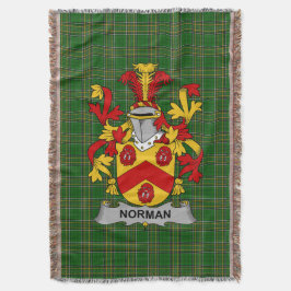 Irish Norman Coat of Arms Family Crest Ireland Deken