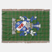 Irish Nowland Coat of Arms Family Crest Ireland Deken (Voorkant)