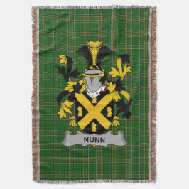 Irish Nunn Coat of Arms Family Crest Ireland Deken
