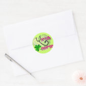 Irish Nurse Artsy Heart Gifts Ronde Sticker (Envelop)