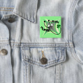 Irish Nurse Gifts Vierkante Button 5,1 Cm (In situ)