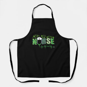 Irish Nurse Shamrock Stethoscope St Patrick's Day Schort