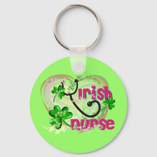 Irish Nurse Sleutelhanger (Voorkant)